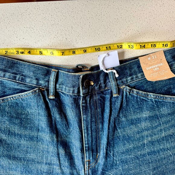 Madewell x Kaihara Superwide Leg Jeans tagged size 31 x 31 - Picture 5 of 6